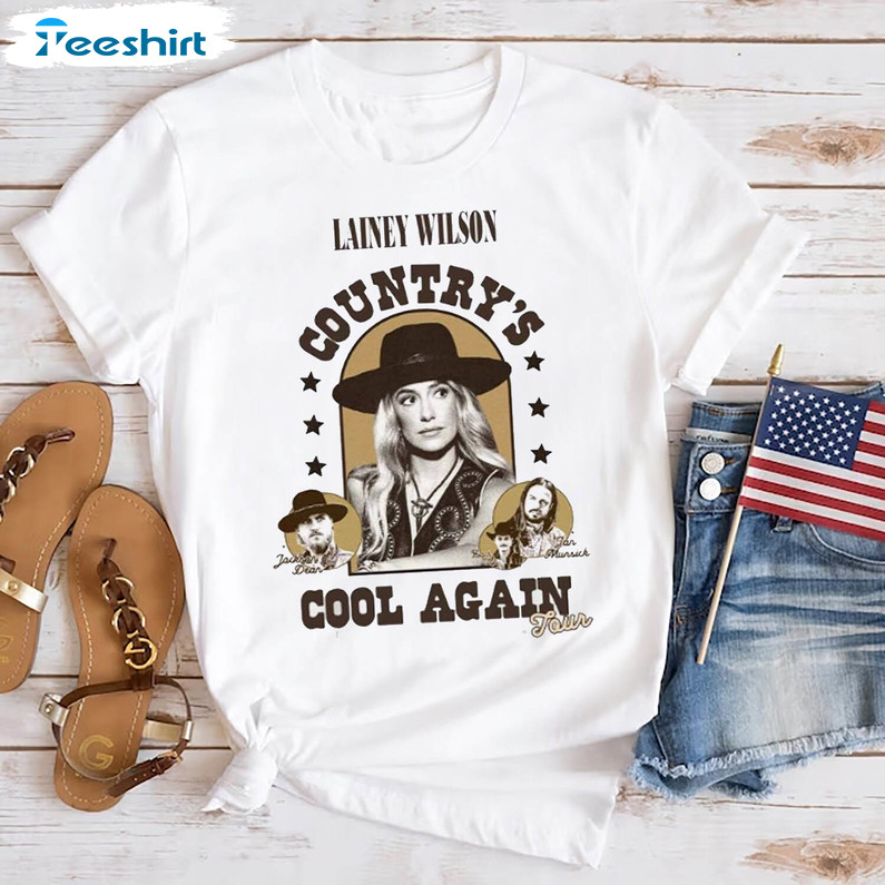 Funny Country's Cool Again Tour T Shirt, Lainey Wilson Shirt Unisex Hoodie
