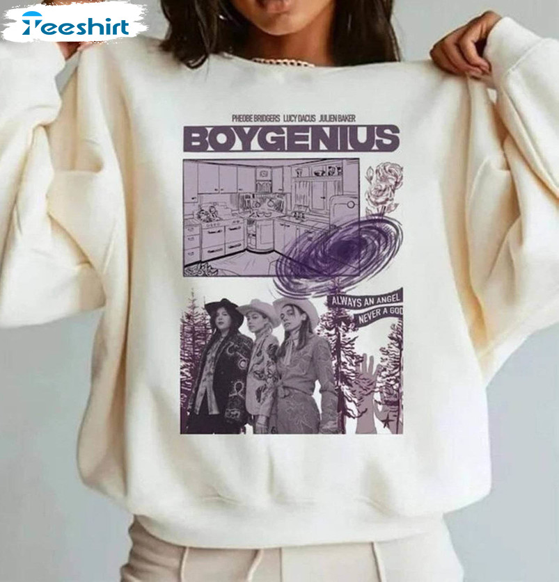 Boygenius Reset Concert Tour 2023 T Shirt, Boygenius Band Shirt Tee Tops