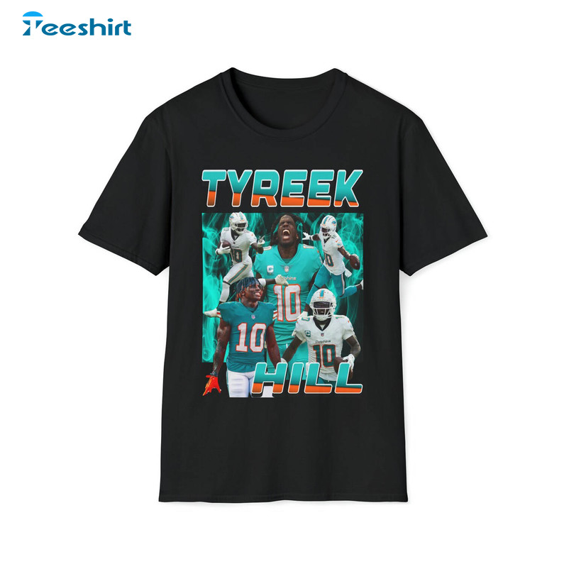 Awesome Tyreek Hill Shirt, Vintage 90s Football Short Sleeve Unisex T Shirt