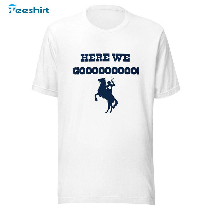 Inspirational Here We Go Dallas Cowboys Shirt, Christmas Football Hoodie T Shirt