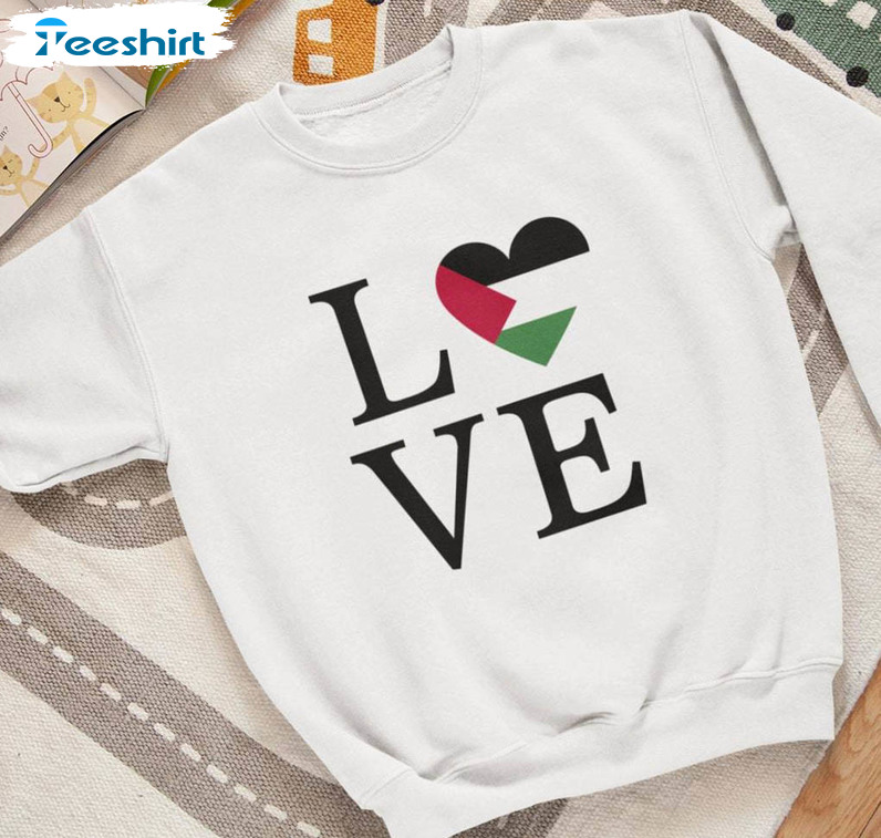 Limited Love Palestine Sweater, Awesome Free Palestine Shirt Short Sleeve