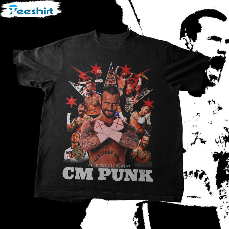 Cool Design Cm Punk Shirt, Cm Punk Best Of All Time Unisex Hoodie Long Sleeve