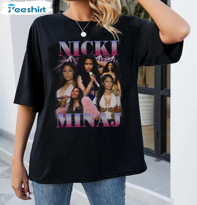 90s Nicki Minaj Shirt, Groovy Nicki Minaj World Tour Tee Tops Sweater