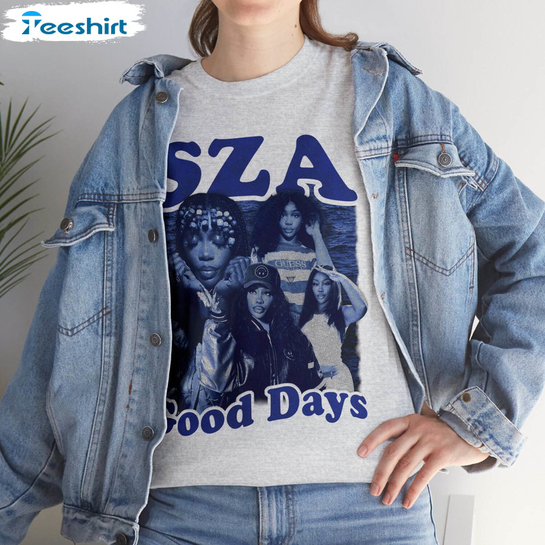 Limited Sza S.o.s Tour 2023 Shirt, Sza Good Days T Shirt Short Sleeve