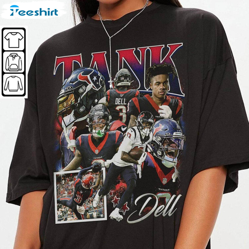 Limited Tank Dell Shirt, Texans Football Christmas Long Sleeve Crewneck