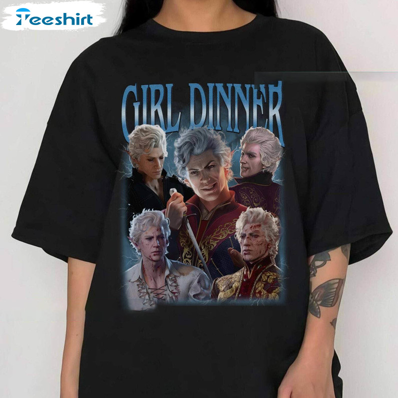 Comfort Girl Dinner Shirt, Astarion Baldurs Gate 3 Unisex T Shirt Short Sleeve