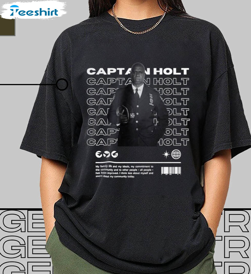 Limited Andre Braugher Shirt, Captain Holt Unisex Hoodie Short Sleeve