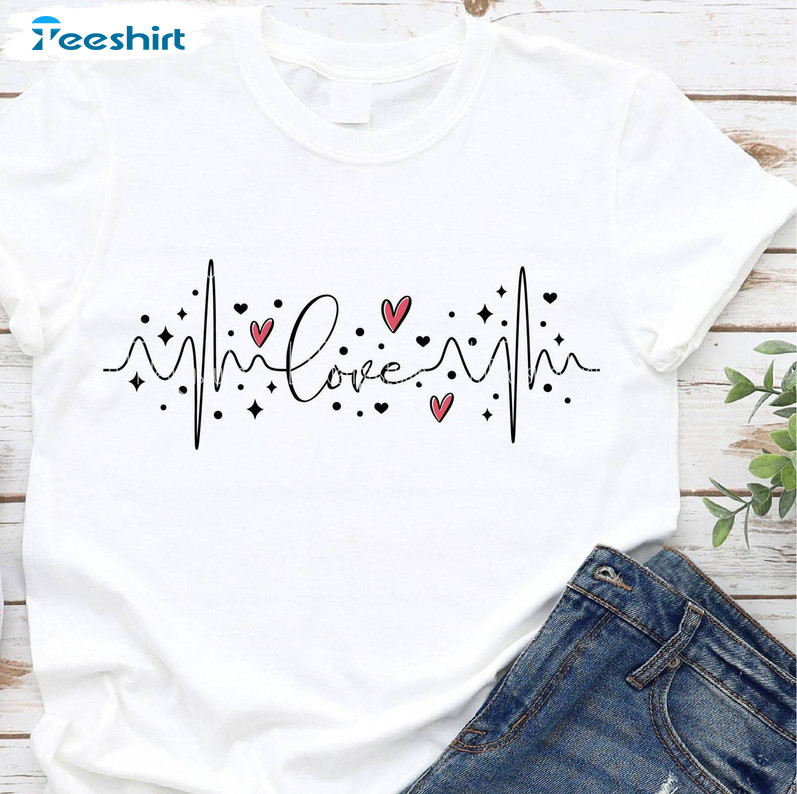 Limited Love Heartbeat Sweatshirt , Funny Valentine Unisex Hoodie Crewneck