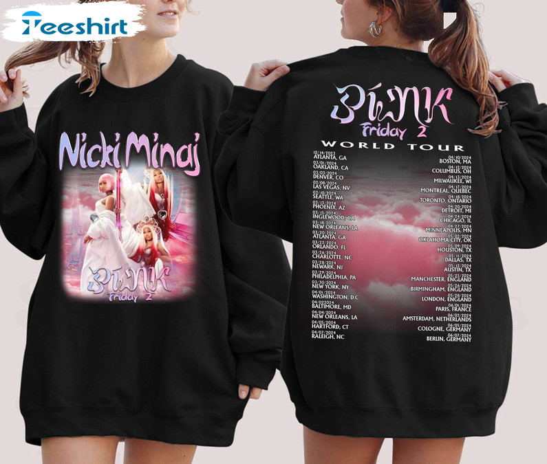 Awesome Nicki Minaj World Tour Sweatshirt , Nicki Minaj Shirt Long Sleeve