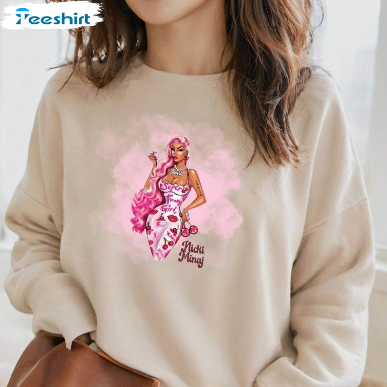 Must Have Black Barbie Gag City Prink Sweatshirt , Nicki Minaj Shirt Short Sleeve