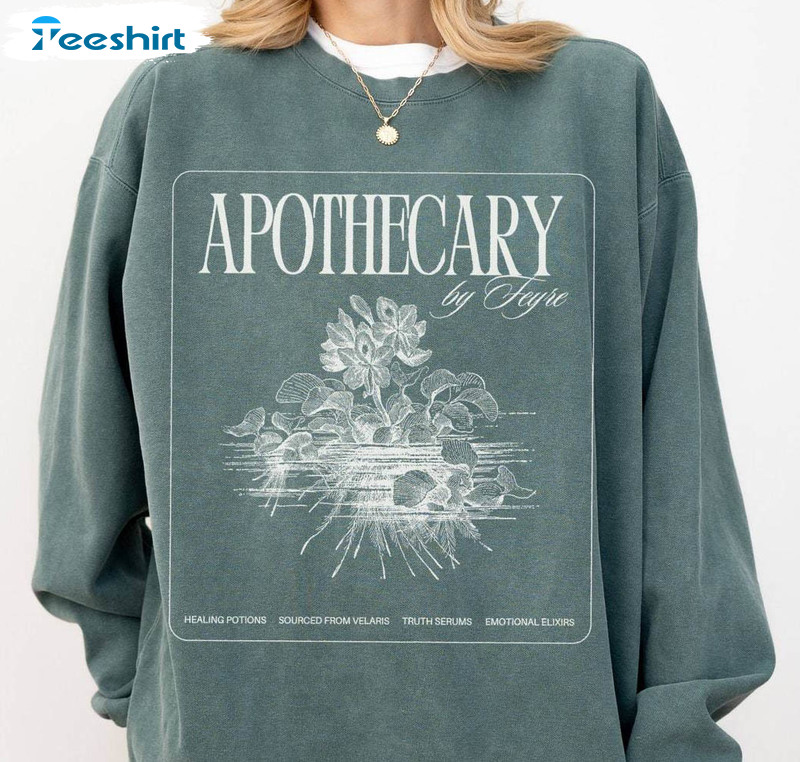 Retro Feyre Apothecary Sweatshirt , Starlight House Of Wind Short Sleeve Crewneck