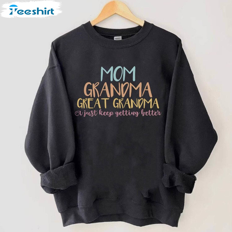 Mom Grandma Great Grandma Sweatshirt, Pregnancy Announcement Crewneck Hoodie