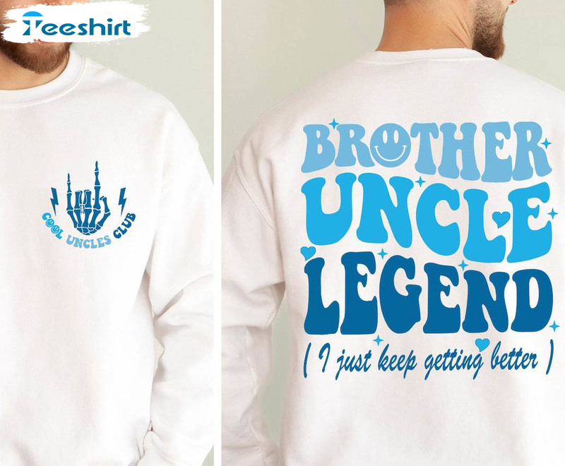 Vintage Brother Uncle Legend Shirt, Cool Uncles Club Sweatshirt Unisex Hoodie