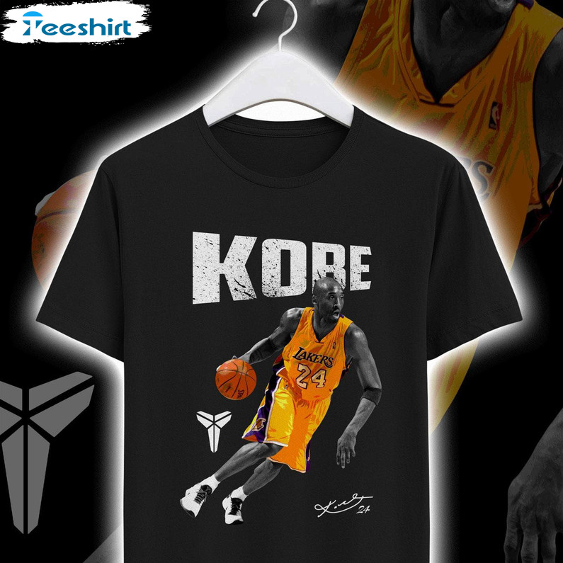 Retro Kobe Bryant Shirt, Kobe Bryant Los Angeles Lakers Vintage T Shirt Long Sleeve
