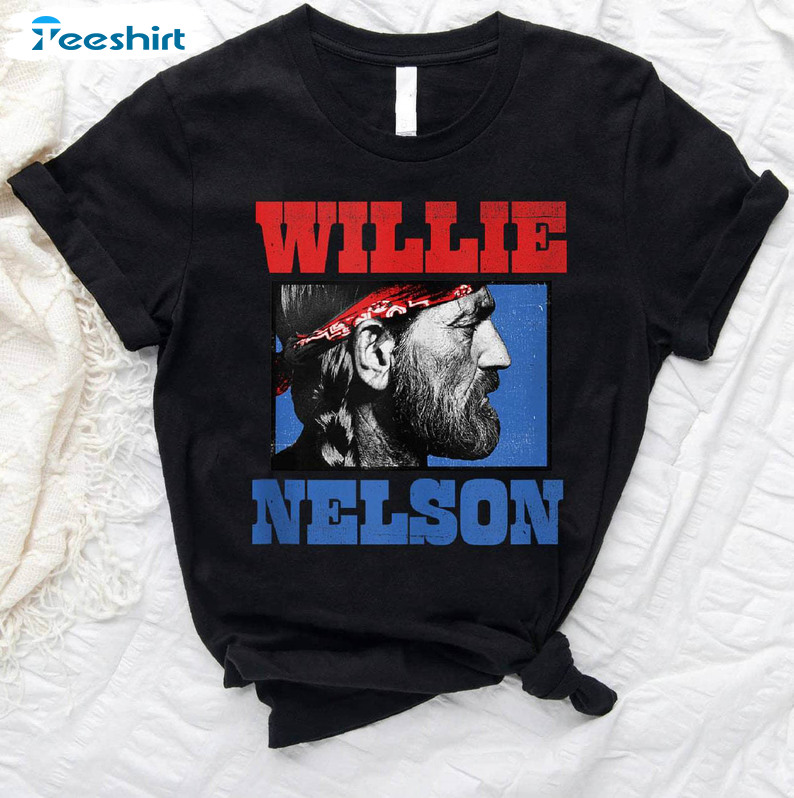 Cool Design Willie Nelson Shirt, Willie Nelson Bandana Unisex Hoodie Unisex T Shirt