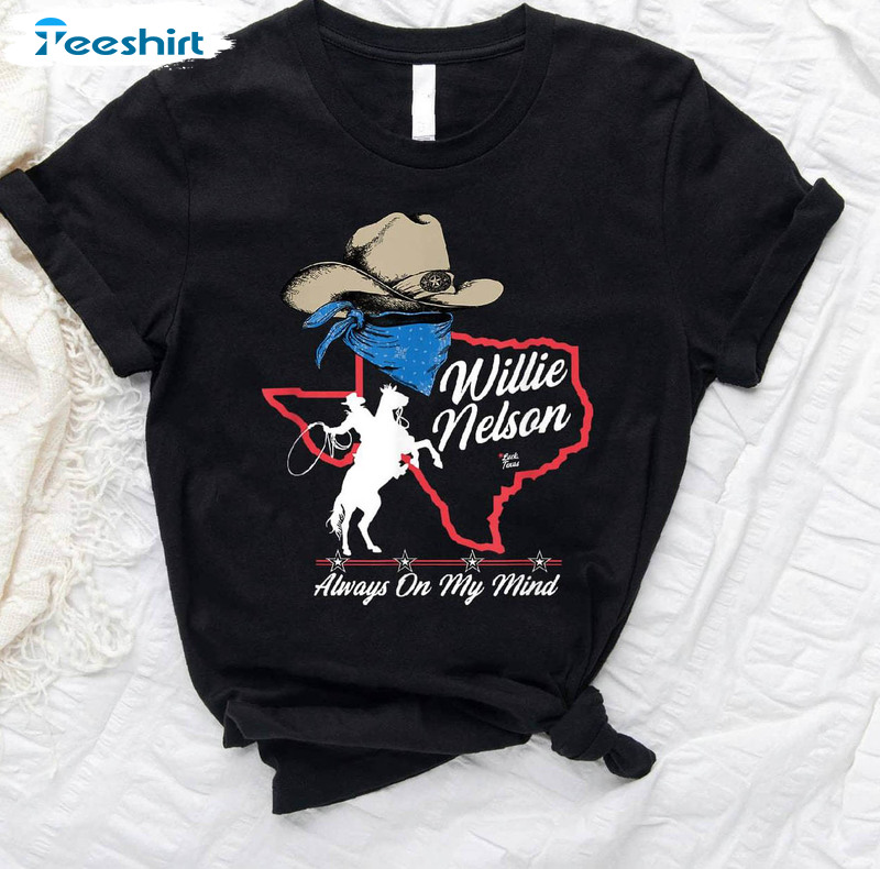 Willie Nelson Always On My Mind Sweatshirt , Groovy Willie Nelson Shirt Crewneck