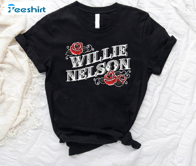 Inspirational Willie Nelson Shirt, Willie Nelson Red Unisex T Shirt Unisex Hoodie