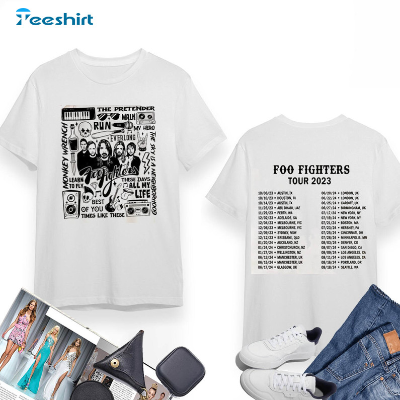 Limited Foo Fighters Tour Shirt, Everything Or Nothing At Unisex Hoodie Tee Tops