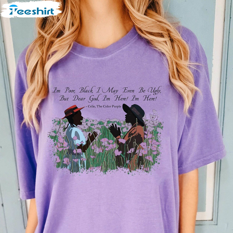 Comfort Colors The Color Purple Shirt, Color Purple 2023 Short Sleeve Hoodie