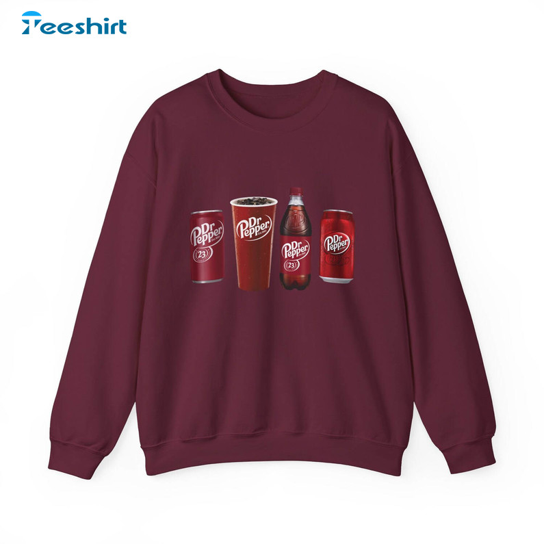 New Rare Dr Pepper Shirt, Retro Soda Canned Shirt Unisex Hoodie Crewneck