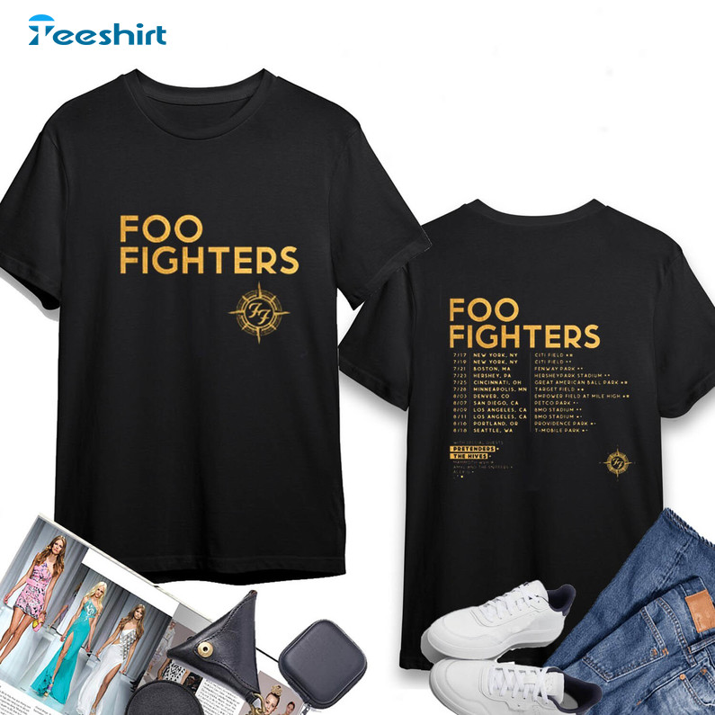 Retro Foo Fighters Tour Shirt, Foo Fighters World Tour 2024 Unisex Hoodie Sweatshirt