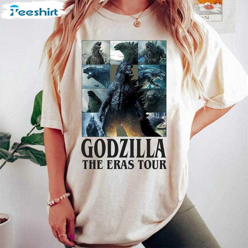 Comfort Godzilla The Eras Tour T Shirt, Godzilla Minus One Shirt Short Sleeve