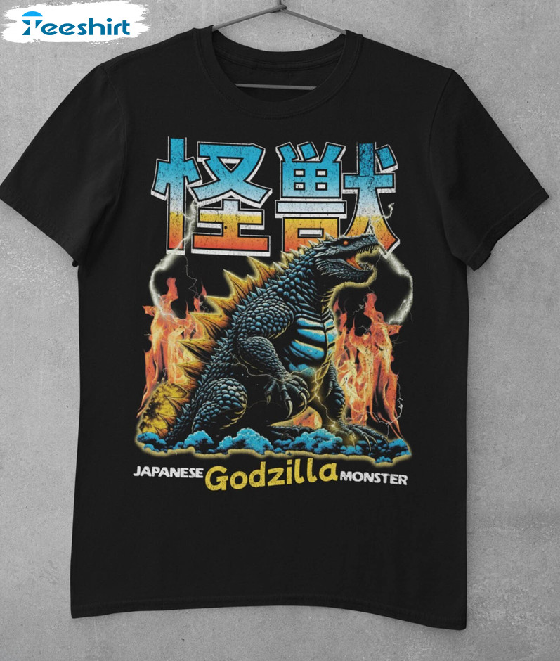 Vintage Godzilla Minus One Shirt, New Rare Godzilla Japanese Crewneck Tee Tops