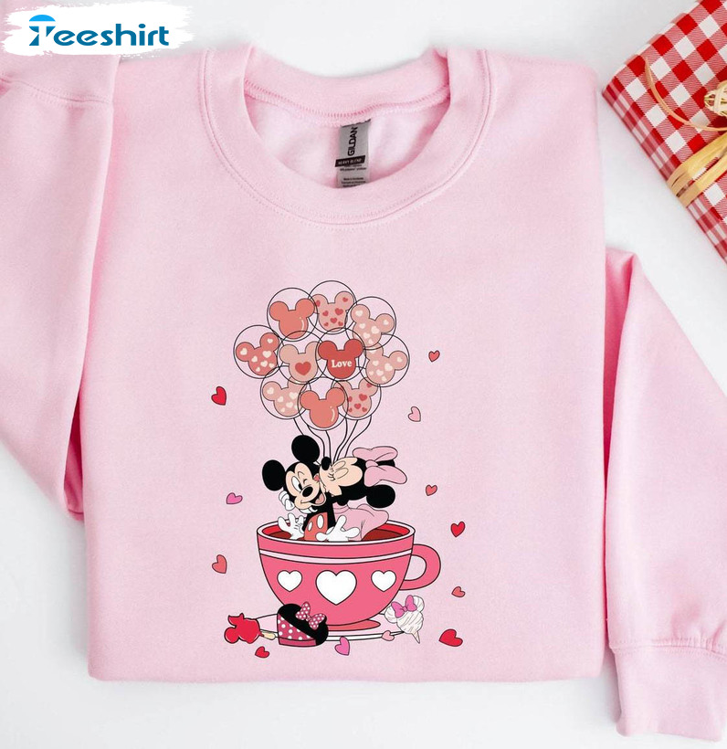 Trendy Disney Cup Valentines Sweatshirt , Magical Castle Sweatshirt Sweater