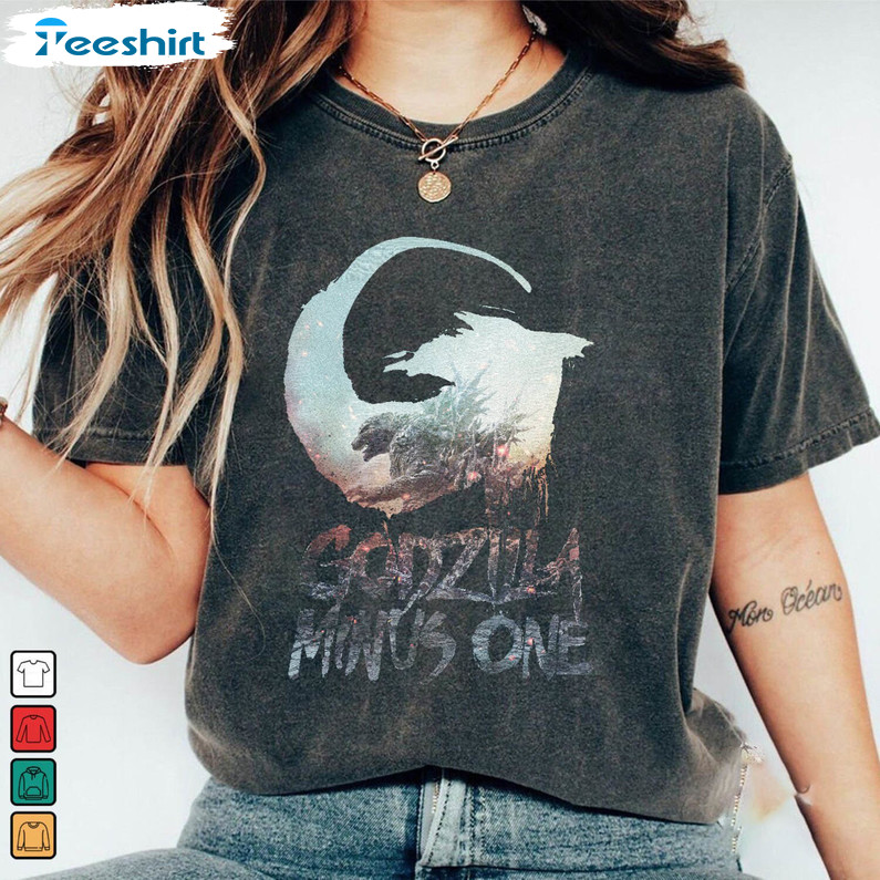 Cool Design Godzilla Minus One Shirt , Godzilla Movie Unisex T Shirt Long Sleeve