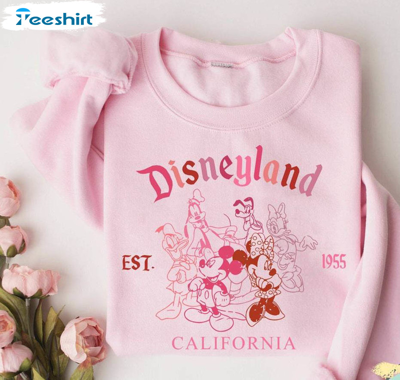 Comfort Colors Disneyland Valentine Sweatshirt , Mickey Minnie Valentine Shirt Hoodie