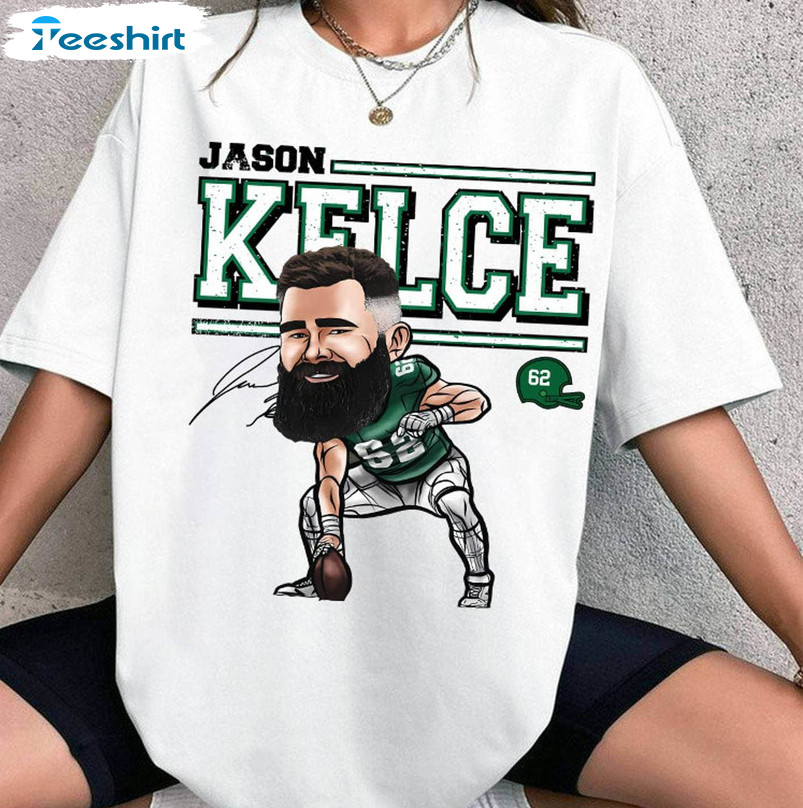 Trendy Jason Kelce Philadelphia Cartoon T Shirt, Jason Kelce Eagles Shirt Sweater