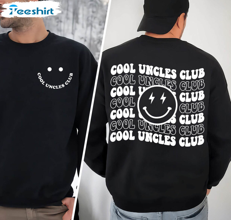 Funny Uncle Sweatshirt , New Rare Cool Uncles Club Shirt Short Sleeve