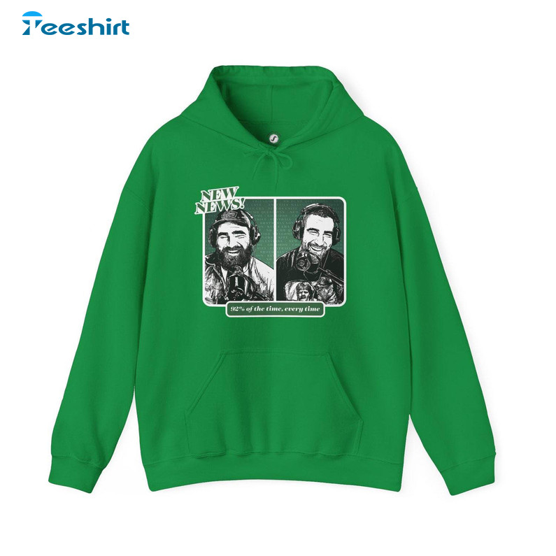 Groovy New Heights Sweatshirt , Cute Kelce Brothers Fan Art Long Sleeve Sweater