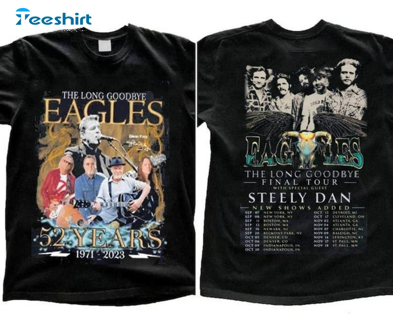 Limited Eagles Tour 2023 Shirt, Eagles The Long Goodbye Sweatshirt Short Sleeve