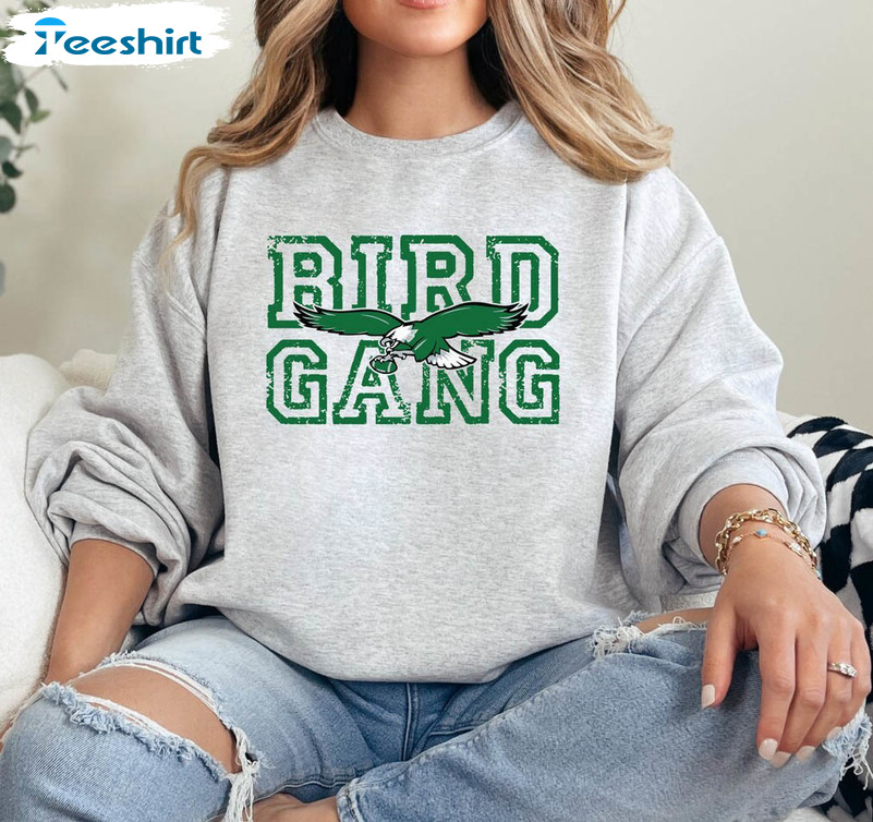 Philly Bird Gang Logo Sweatshirt , Philadelphia Eagles Inspired Shirt Crewneck
