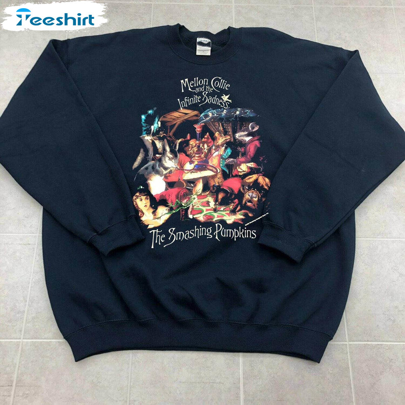 Vintage Smashing Pumpkins Shirt, Mellon Collie And The Infinite Sadness T Shirt Crewneck