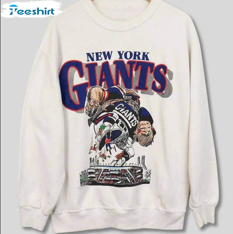 Awesome New York Giant Shirt, Retro New York Football Crewneck Sweatshirt