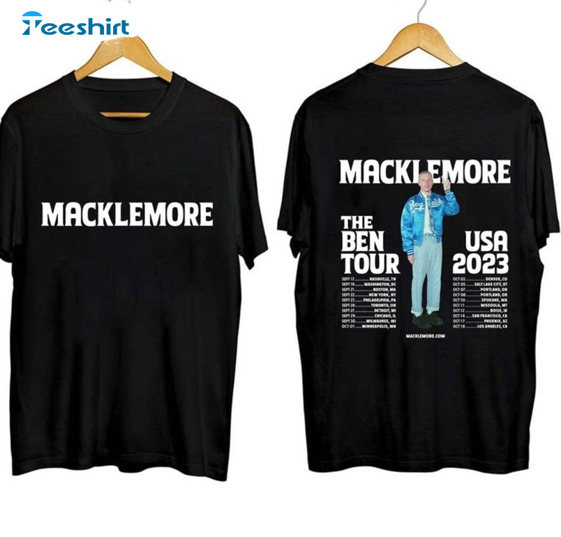 Macklemore The Ben Tour Usa 2023 T Shirt, Macklemore Ben Tour Shirt Sweater
