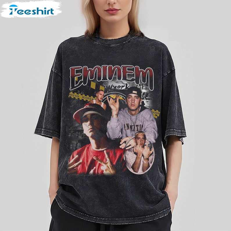 Comfort Eminem Washed T Shirt, Groovy The Eminem Show Shirt Unisex Hoodie