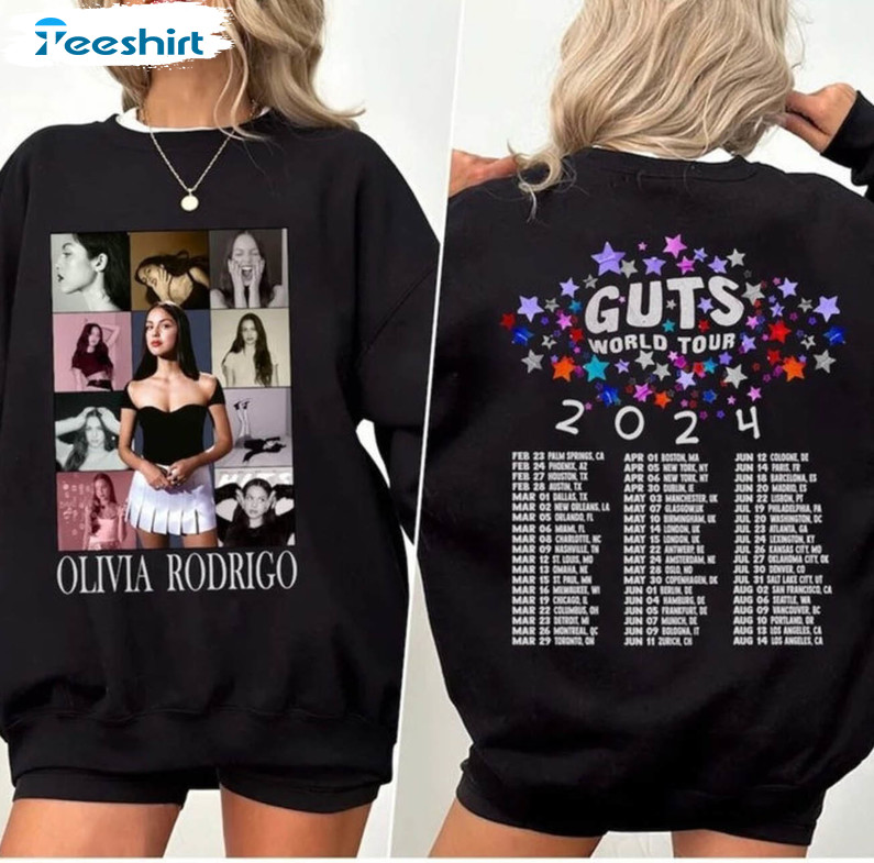 Olivia Rodrigo Guts Shirt, Olivia Rodrigo Guts Merch, Guts Tour 2024 Shirt,  GUTS