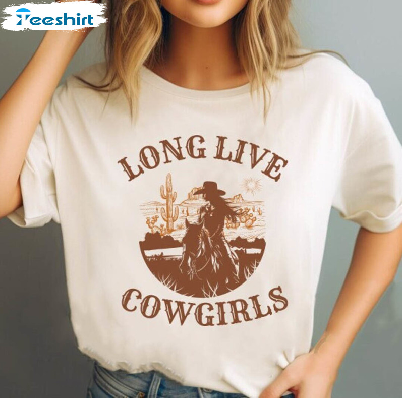 Vintage Long Live Cowgirls Shirt, Comfort Wallen Sweatshirt Short Sleeve