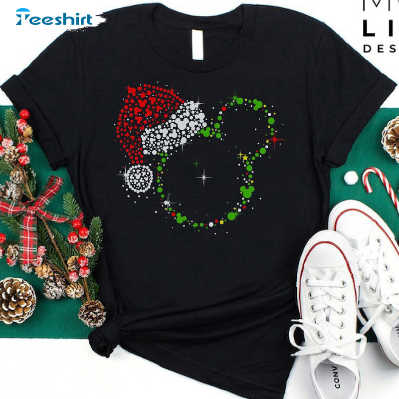 Disney Christmas Shirt - Mickey Ears Minnie Sweatshirt Unisex Hoodie