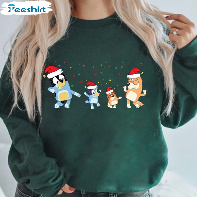 Disney Christmas Sweatshirt - Bluey Kid Unisex Hoodie Crewneck