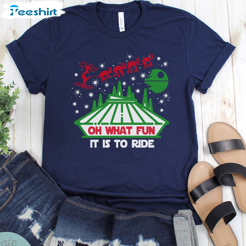 What Fun It Is To Ride Shirt - Disney Christmas Tank Top Unisex Hoodie