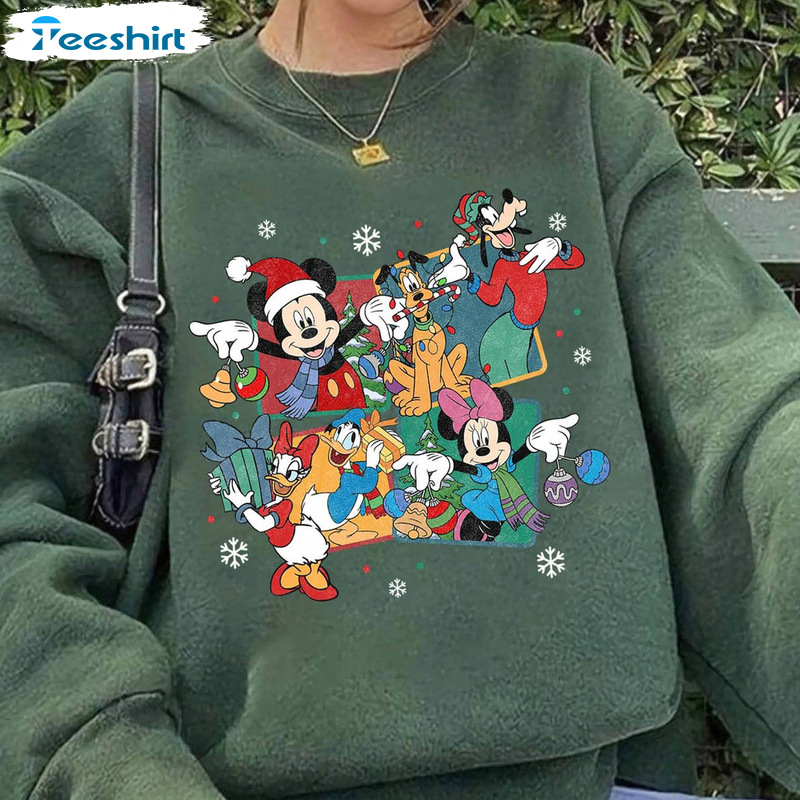 Disney Christmas Sweatshirt - Mickey And Friends Sweatshirt Crewneck