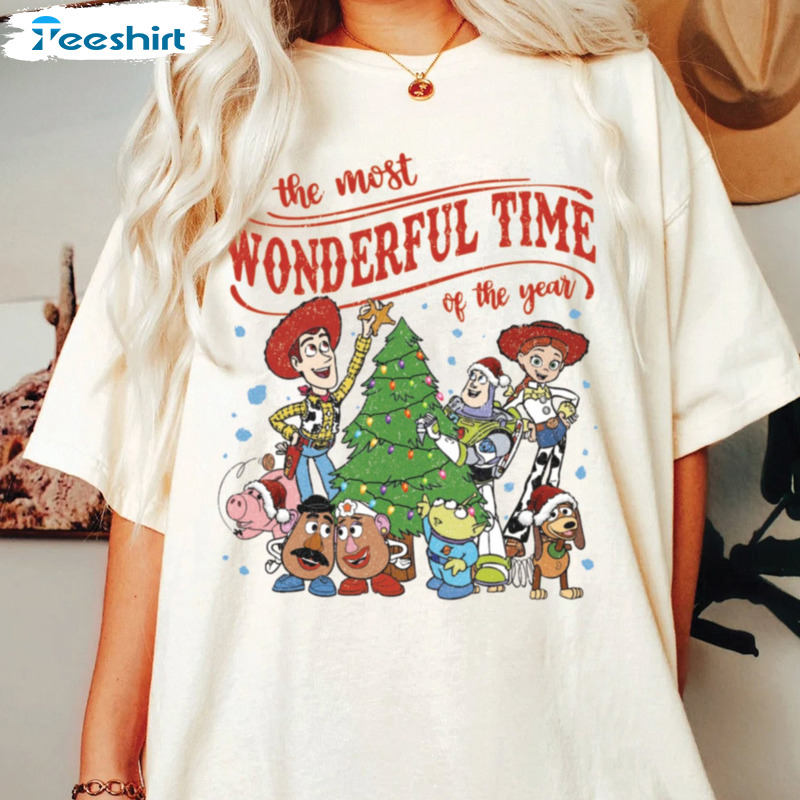 Most Wonderful Time Of The Year Shirt - Toy Story Disney Christmas Sweatshirt Tee Tops
