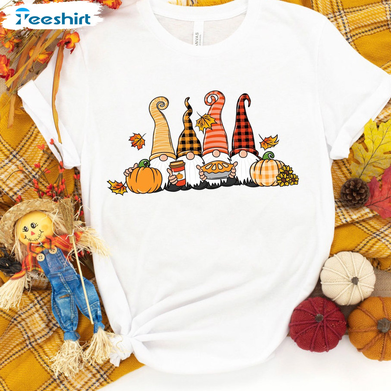 Pumpkin Gnome Shirt - Happy Thanksgiving Sweatshirt Unisex T-shirt