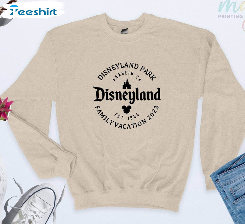 Vintage Disneyland Park T Shirt, Disney Family Vacation Sweater Short Sleeve