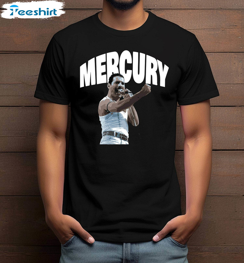 Cool Design Freddie Mercury Shirt, Groovy Mercury Unisex T Shirt Short Sleeve