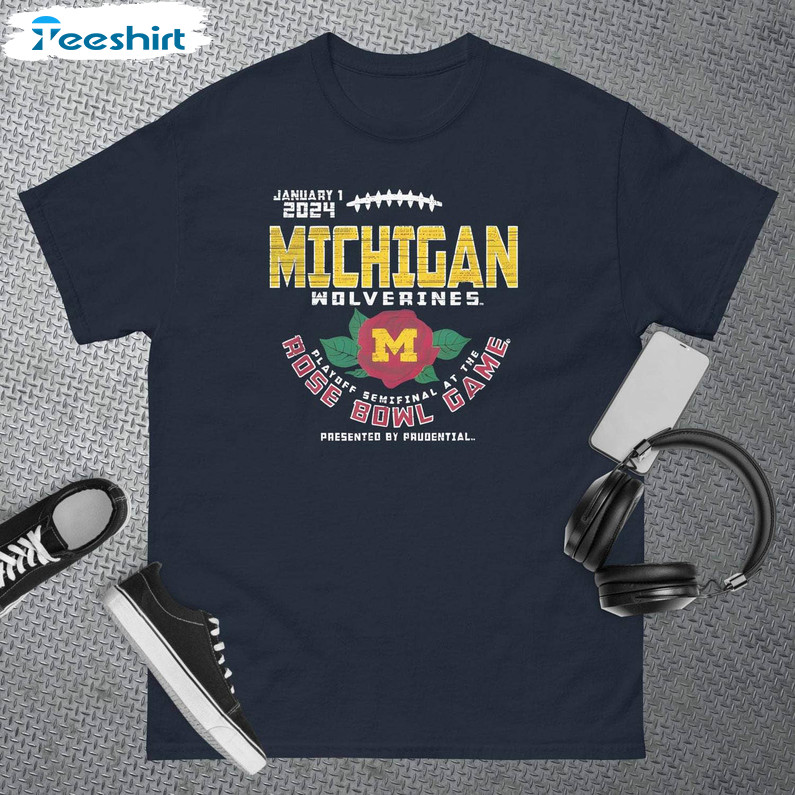 Unique Michigan Wolverines Rose Bowl Shirt, Big Ten Champs 2023 Football T Shirt Hoodie